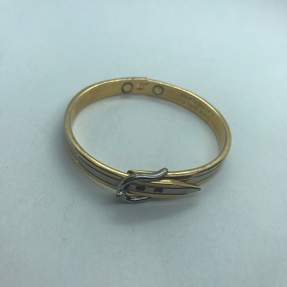 VTG 24 K Gold plated cuff buckle bracelet - Picture 4 of 7